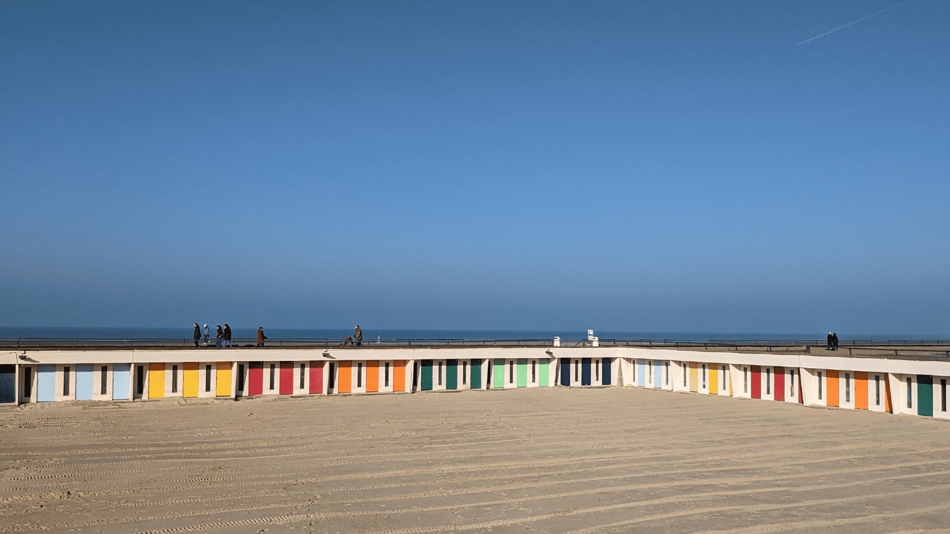 Les cabines colorées sur la plage du Touquet
